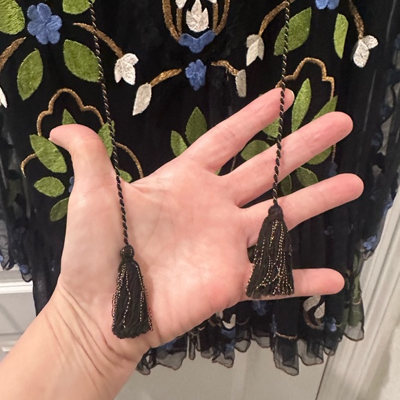 248. Free People Hearts Are Wild Mini Dress Black Small - Picture 4 of 7